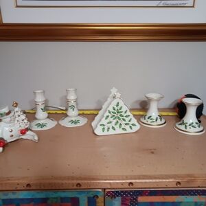 Vintage lenox Christmas tree napkin holder